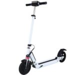 NEORIDE Trottinette Électrique Pliable NeoBooster Blanche 8' Larges Roues – Suspension avant - Ecran Digital – Ultra Légère - 36 V